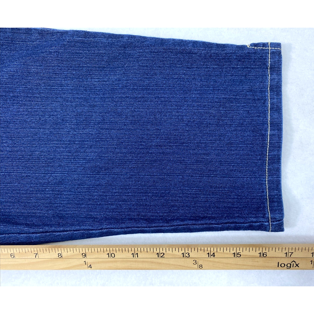 Gloria Vanderbilt Capri Shorts Womens Size 14P Dark Wash Denim‎ Jean - Picture 10 of 12